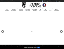 Tablet Screenshot of dozorme-claude.fr
